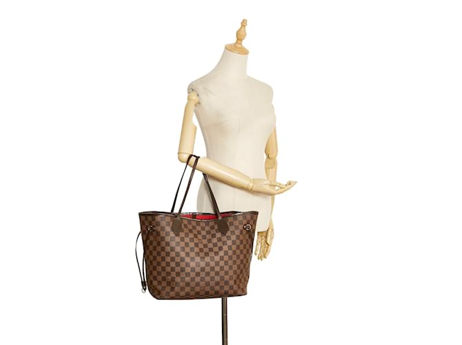Neverfull Sacs à main LOUIS VUITTON Marron - vue 9