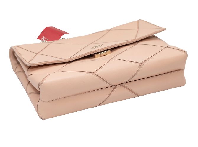 Borsa a tracolla con motivo geometrico Roger Vivier beige - vista 4