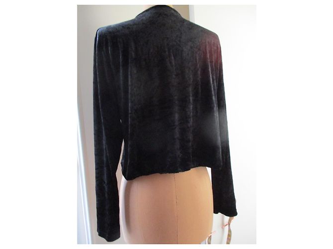 Yves Saint Laurent Velvet top, taille 38/40. Black - view 2