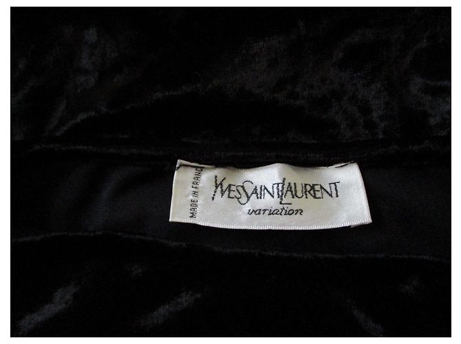 Yves Saint Laurent Velvet top, taille 38/40. Black - view 3