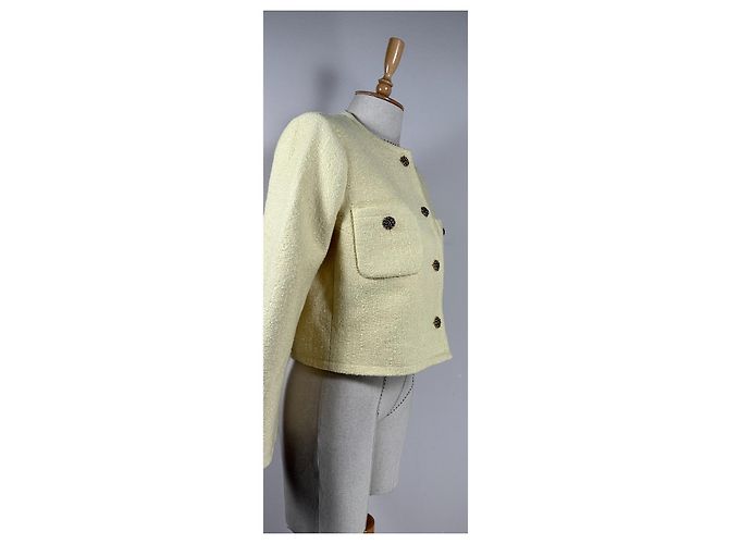 Ba&Sh Meredith Tweed Jacke Gelb - Ansicht 2