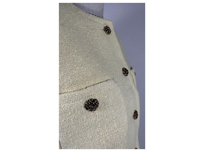 Ba&Sh Meredith Tweed Jacke Gelb - Ansicht 3