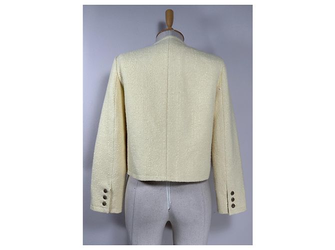 Ba&Sh Meredith Tweed Jacke Gelb - Ansicht 4