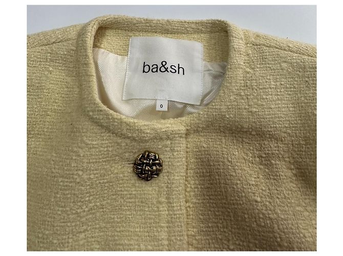 Ba&Sh Meredith Tweed Jacke Gelb - Ansicht 6