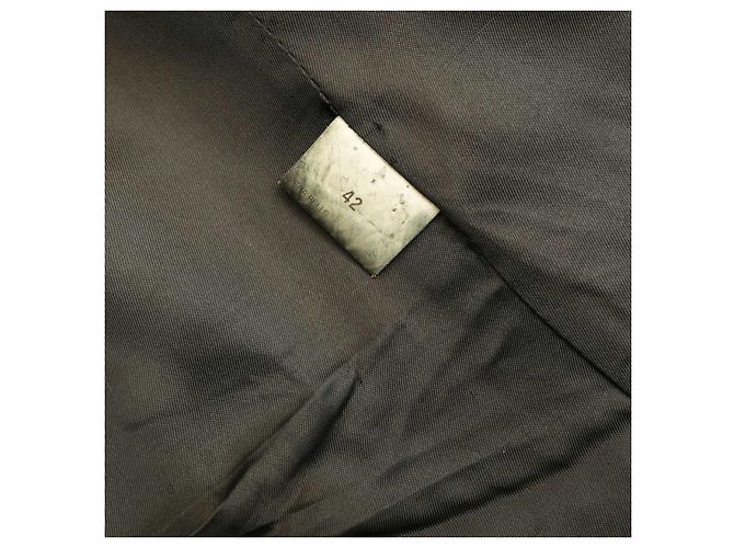 Autre Marque Atos Lombardini Wildlederjacke Schwarz mit Knebelverschluss 42 - Ansicht 5