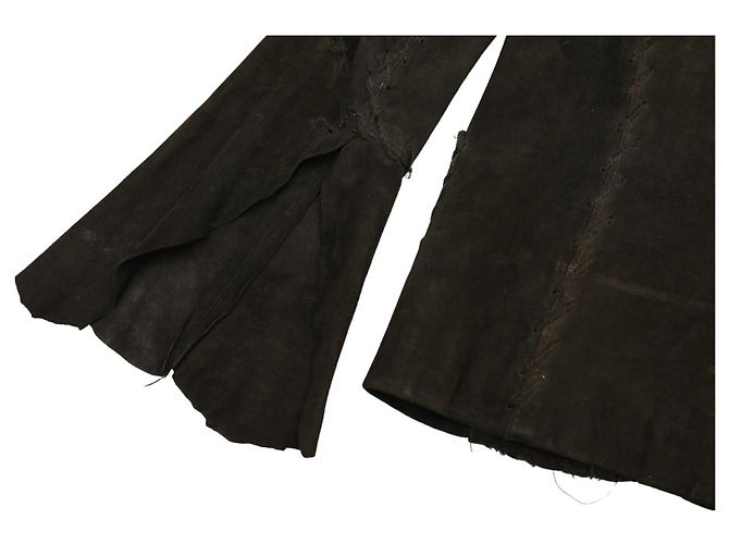 Autre Marque Atos Lombardini Wildlederjacke Schwarz mit Knebelverschluss 42 - Ansicht 9