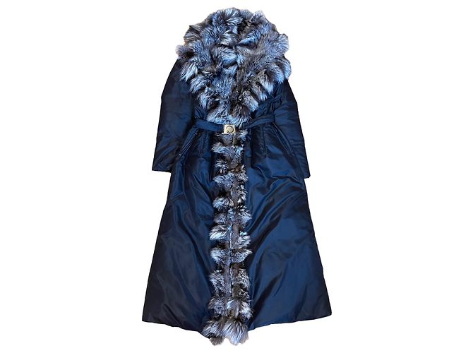 Roberto Cavalli F./W 2003 abrigo acolchado Negro - vista 2