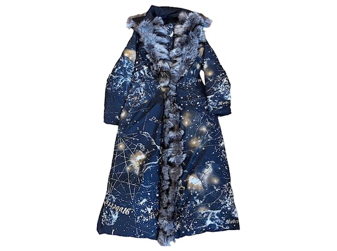 Roberto Cavalli F./W 2003 abrigo acolchado Negro - vista 3