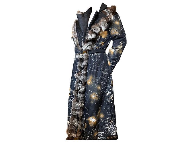 Roberto Cavalli F./W 2003 abrigo acolchado Negro - vista 4