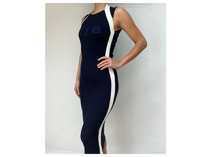 Vestido Pinko azul de viscosa - vista 3