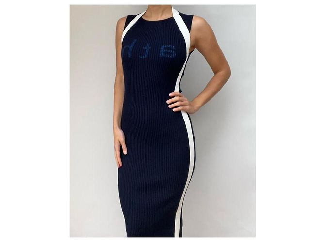 Vestido Pinko azul de viscosa - vista 4
