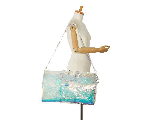 Keepall Borse da viaggio LOUIS VUITTON Bianco - vista 12