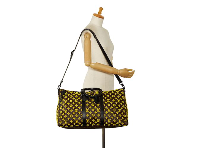Keepall LOUIS VUITTON Sacs de voyage Jaune - vue 14