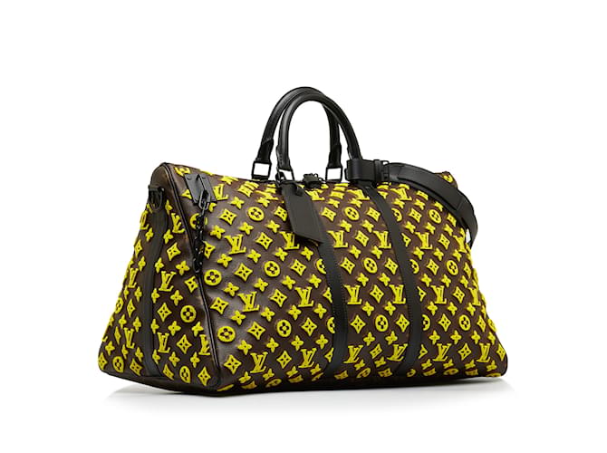 Keepall LOUIS VUITTON Sacs de voyage Jaune - vue 2