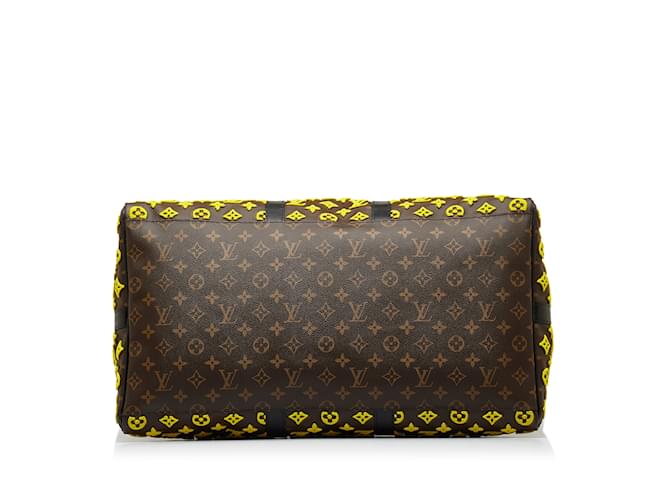 Keepall LOUIS VUITTON Sacs de voyage Jaune - vue 4