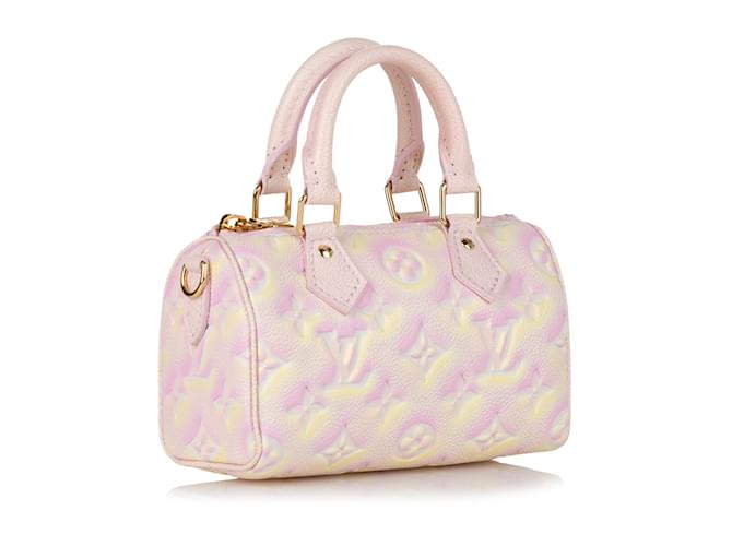 Speedy Sacs à main LOUIS VUITTON Rose - vue 2
