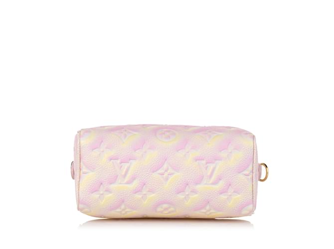 Speedy Sacs à main LOUIS VUITTON Rose - vue 4