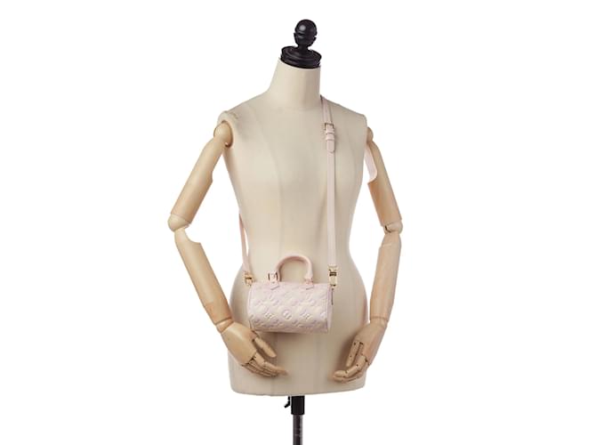 Speedy Sacs à main LOUIS VUITTON Rose - vue 7