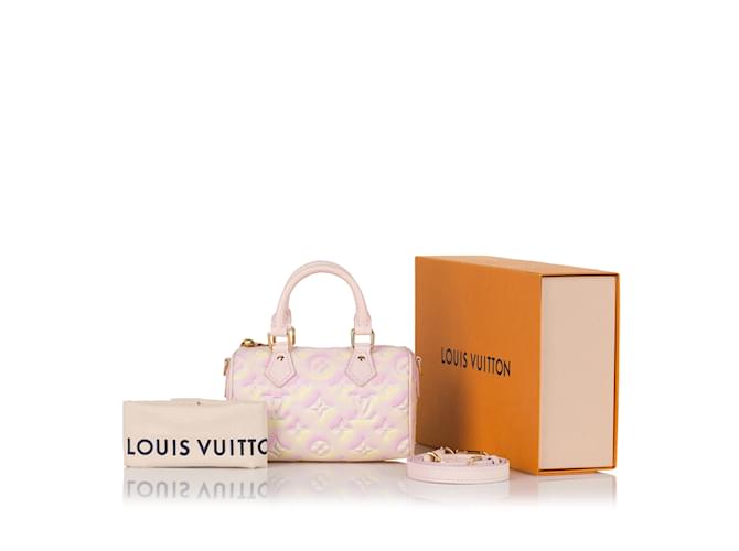 Speedy Sacs à main LOUIS VUITTON Rose - vue 8