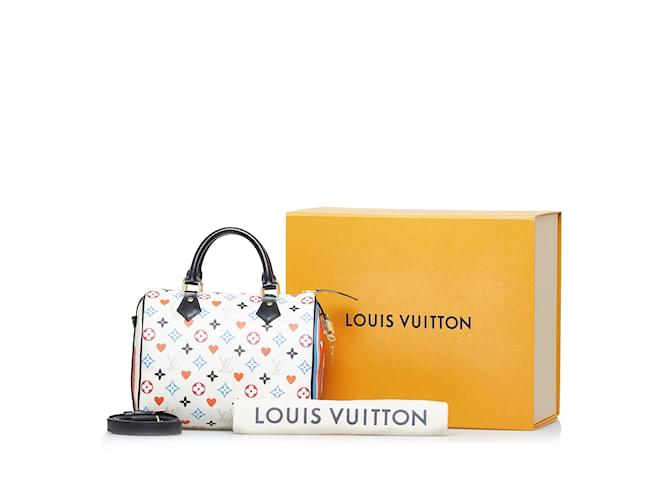Speedy Sacs à main LOUIS VUITTON Blanc - vue 12