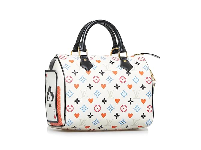 Speedy Sacs à main LOUIS VUITTON Blanc - vue 2