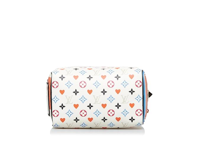 Speedy Sacs à main LOUIS VUITTON Blanc - vue 4