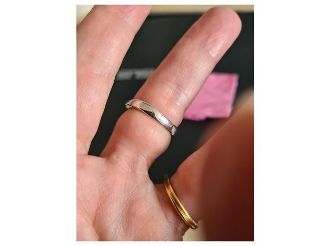 Autre Marque anello in oro bianco 18 Cts Beige - vista 2
