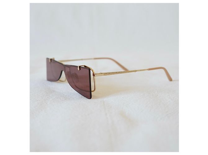 Occhiali da sole Gucci Flip Up Rosa e Oro Metallo D'oro - vista 7