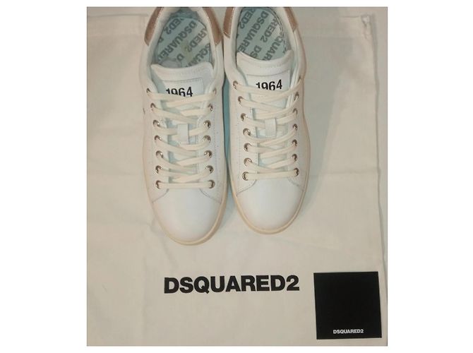 Sneakers Dsquared2 in pelle bianca Bianco - vista 10