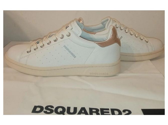 Sneakers Dsquared2 in pelle bianca Bianco - vista 11