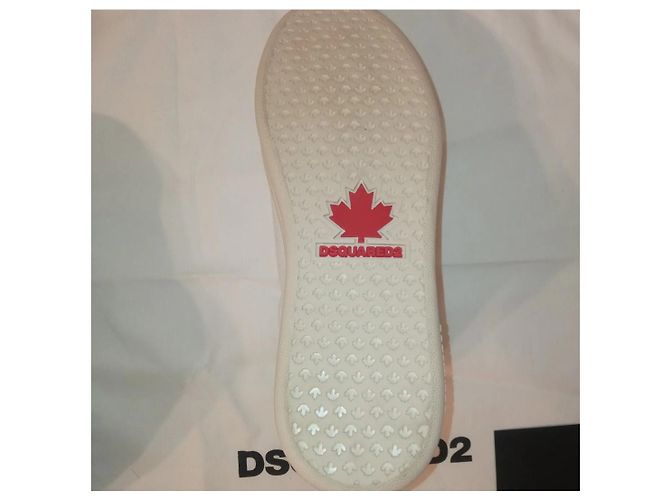 Sneakers Dsquared2 in pelle bianca Bianco - vista 12