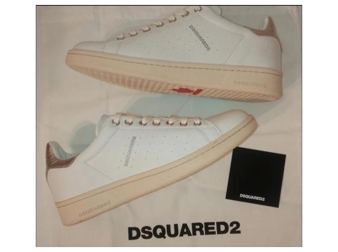 Sneakers Dsquared2 in pelle bianca Bianco - vista 6