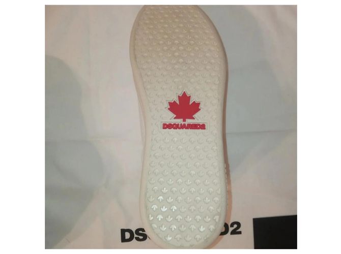 Sneakers Dsquared2 in pelle bianca Bianco - vista 8