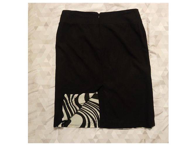 Falda Versace Jeans Couture negra de viscosa Negro - vista 4