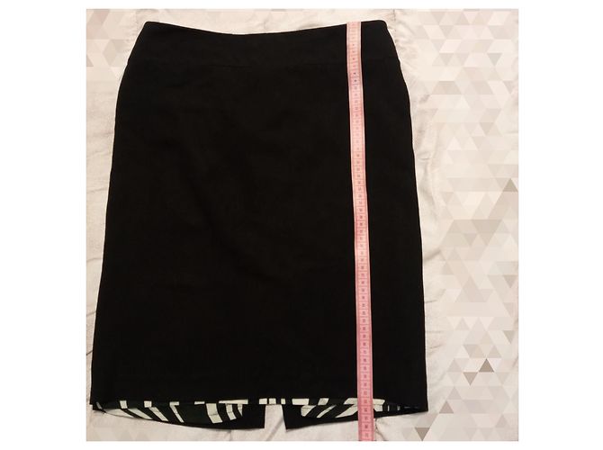 Falda Versace Jeans Couture negra de viscosa Negro - vista 6