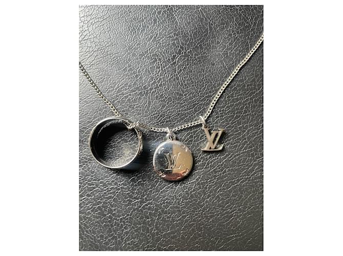 Collana monogramma Louis Vuitton Argento - vista 3