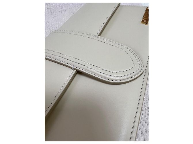 Borsa Jacquemus Le Bambino Long Beige in Pelle - vista 4