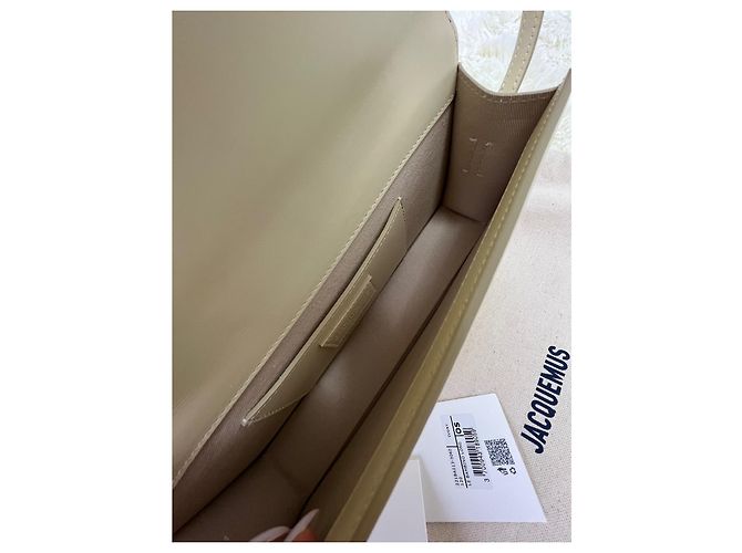 Borsa Jacquemus Le Bambino Long Beige in Pelle - vista 5