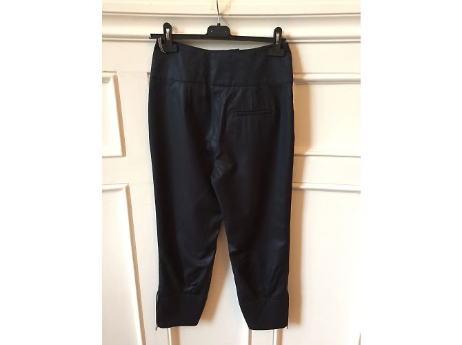 Céline CELINE Hose T.FR 38 Wolle Blau - Ansicht 2