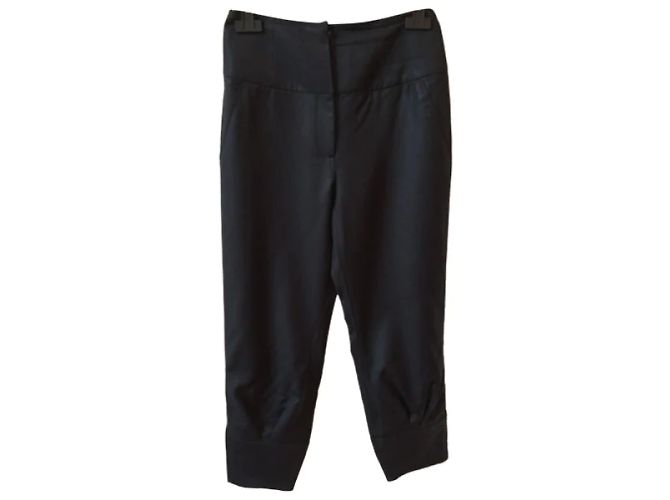 Céline CELINE Hose T.FR 38 Wolle Blau - Ansicht 5