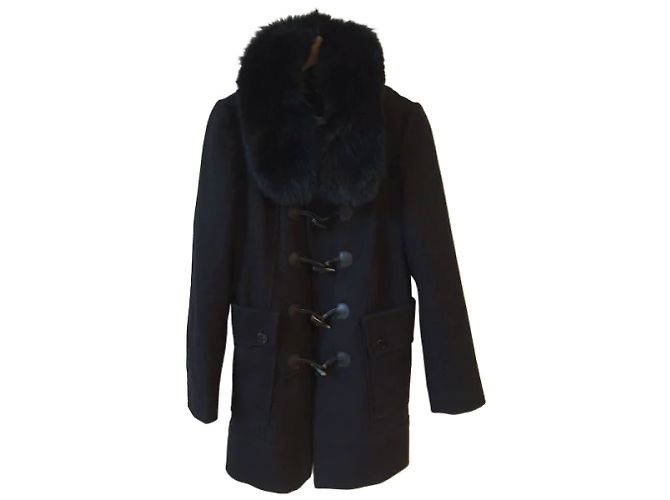 Abrigos PINKO T.FR 38 Lana Negro - vista 8