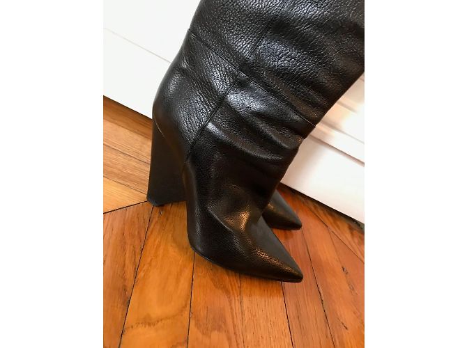 Botas SAINT LAURENT T.EU 36.5 Cuero Negro - vista 3