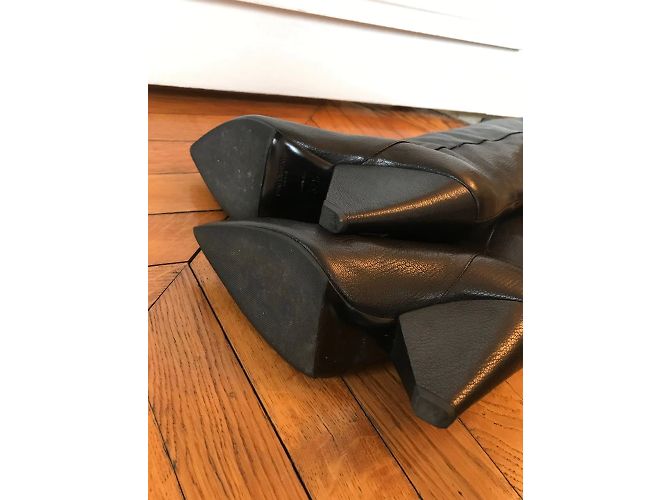 Botas SAINT LAURENT T.EU 36.5 Cuero Negro - vista 6