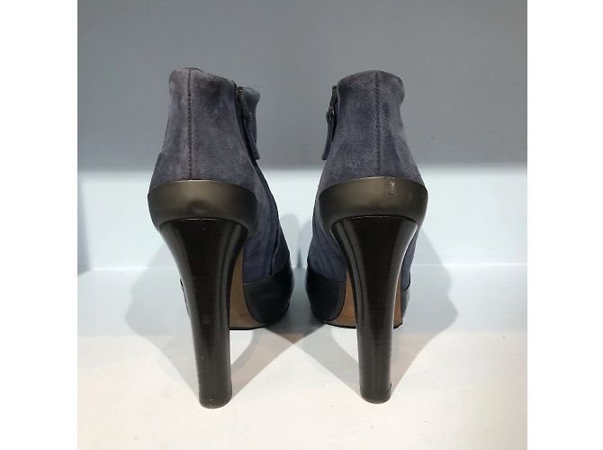 Botines FENDI T.EU 37 de ante Azul - vista 4