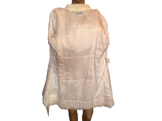 Autre Marque NO FIRMA / UNSIGNED Abrigos T.fr 40 Algodón Blanco - vista 16
