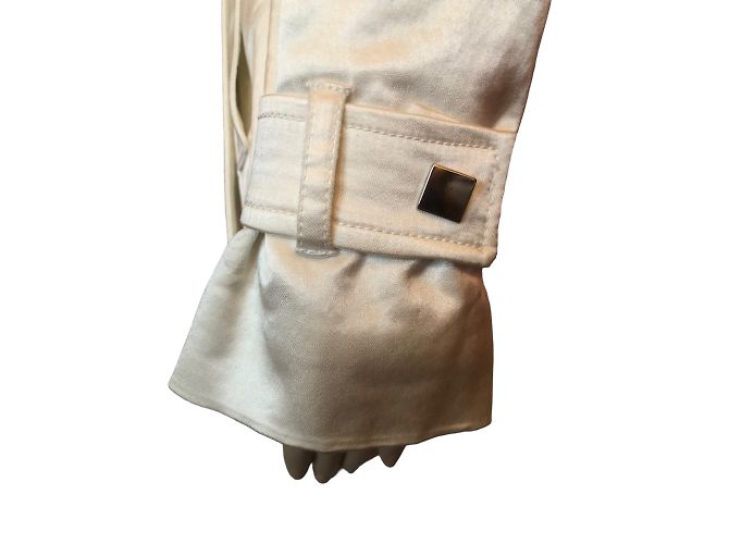 Autre Marque NO FIRMA / UNSIGNED Abrigos T.fr 40 Algodón Blanco - vista 17