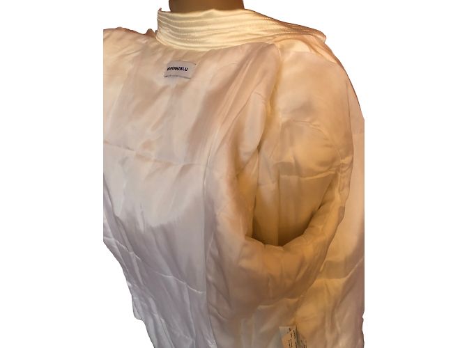 Autre Marque NO FIRMA / UNSIGNED Abrigos T.fr 40 Algodón Blanco - vista 18