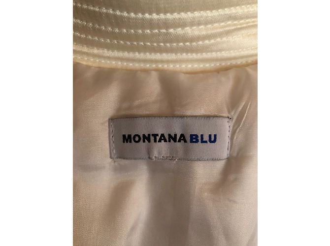 Autre Marque NO FIRMA / UNSIGNED Abrigos T.fr 40 Algodón Blanco - vista 4