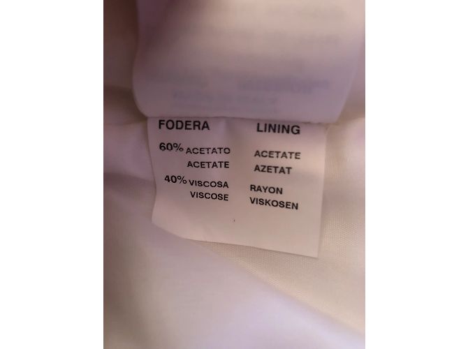 Autre Marque NO FIRMA / UNSIGNED Abrigos T.fr 40 Algodón Blanco - vista 6