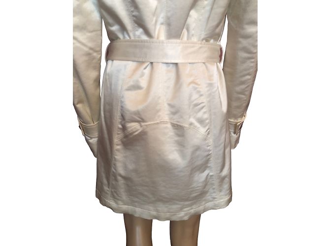 Autre Marque NO FIRMA / UNSIGNED Abrigos T.fr 40 Algodón Blanco - vista 7